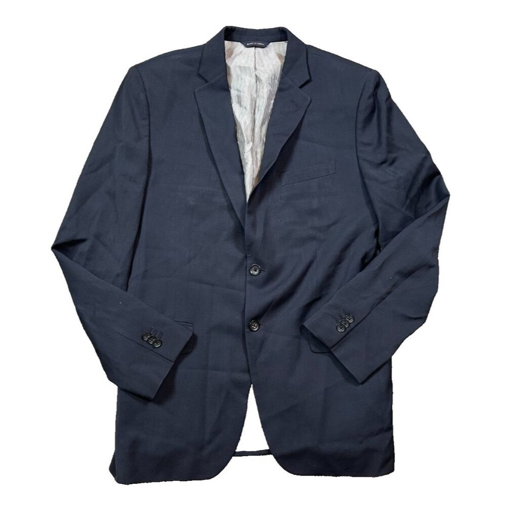 Banana Republic Blazer Mens 40R Navy Tailored Fit Italian Wool Jacket Preppy